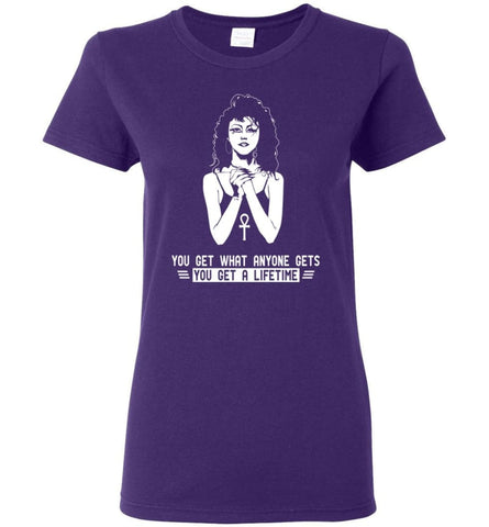 Sand man Shirt You get what anyone gets You get a Lifetime Women Tee - Purple / M