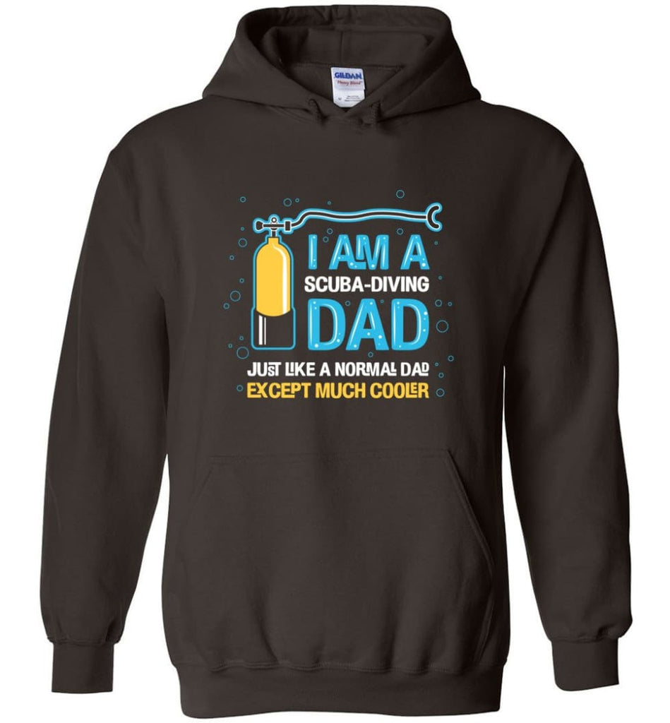Scuba Diving Dad Shirt Gift Ideas For Father’s Day - Hoodie - Dark Chocolate / M