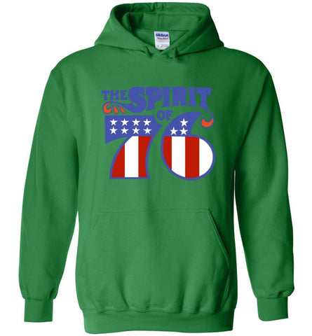 Seventy Sixers Shirts The SPIRIT of 76 America Shirt - Hoodie - Irish Green / M