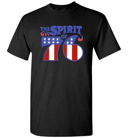 Seventy Sixers Shirts The Spirit Of 76 America Shirt T-Shirt - Black / S