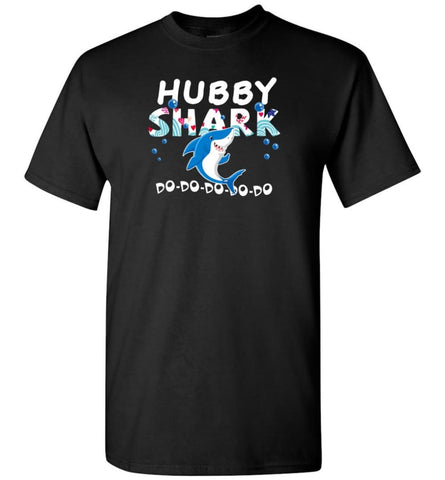 Shark Family Hubby Shark T Shirt Doo Doo Doo - T-Shirt - Black / S - T-Shirt