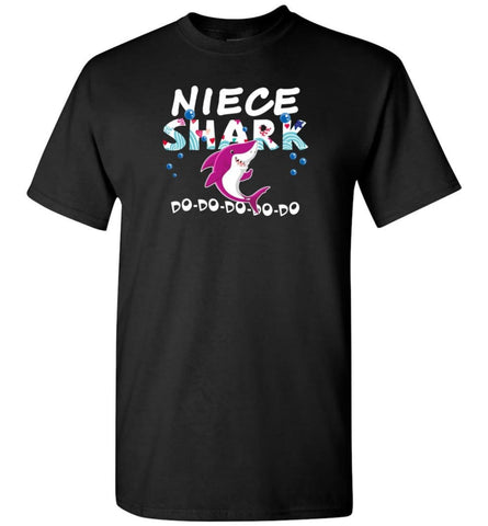 Shark Family Niece Shark T Shirt Doo Doo Doo - T-Shirt - Black / S - T-Shirt