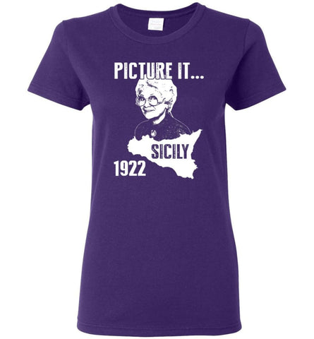 Sicily Shirt Picture it Sicily 1922 Golden Girls Shirt Womens - Royal / M