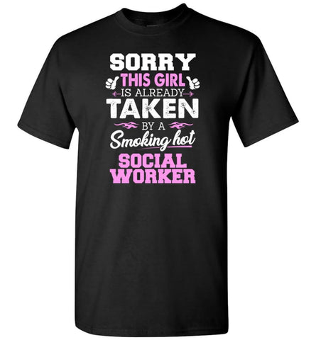 Social Worker Shirt Cool Gift for Girlfriend Wife or Lover - Short Sleeve T-Shirt - Black / S