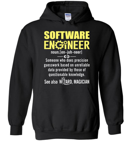Software Engineer Definition - Hoodie - Black / M