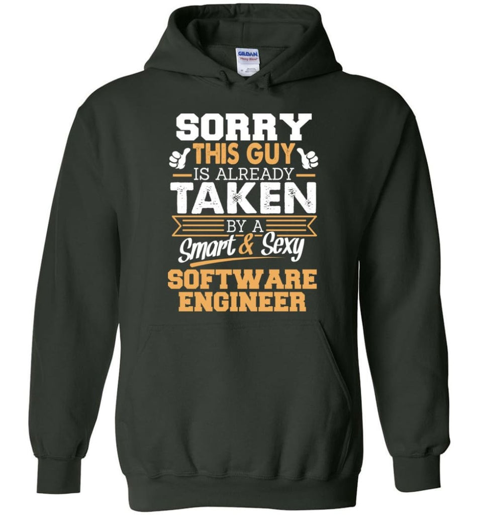 Software Engineer Shirt Cool Gift for Boyfriend Husband or Lover - Hoodie - Forest Green / M