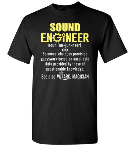 Sound Engineer Definition T-Shirt - Black / S