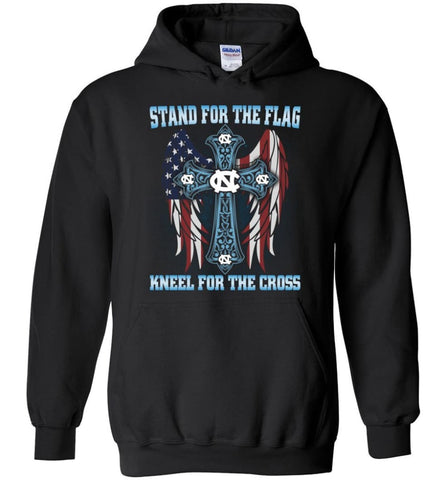 Stand For The Flag Kneel For The Cross North Carolina - Hoodie - Black / M