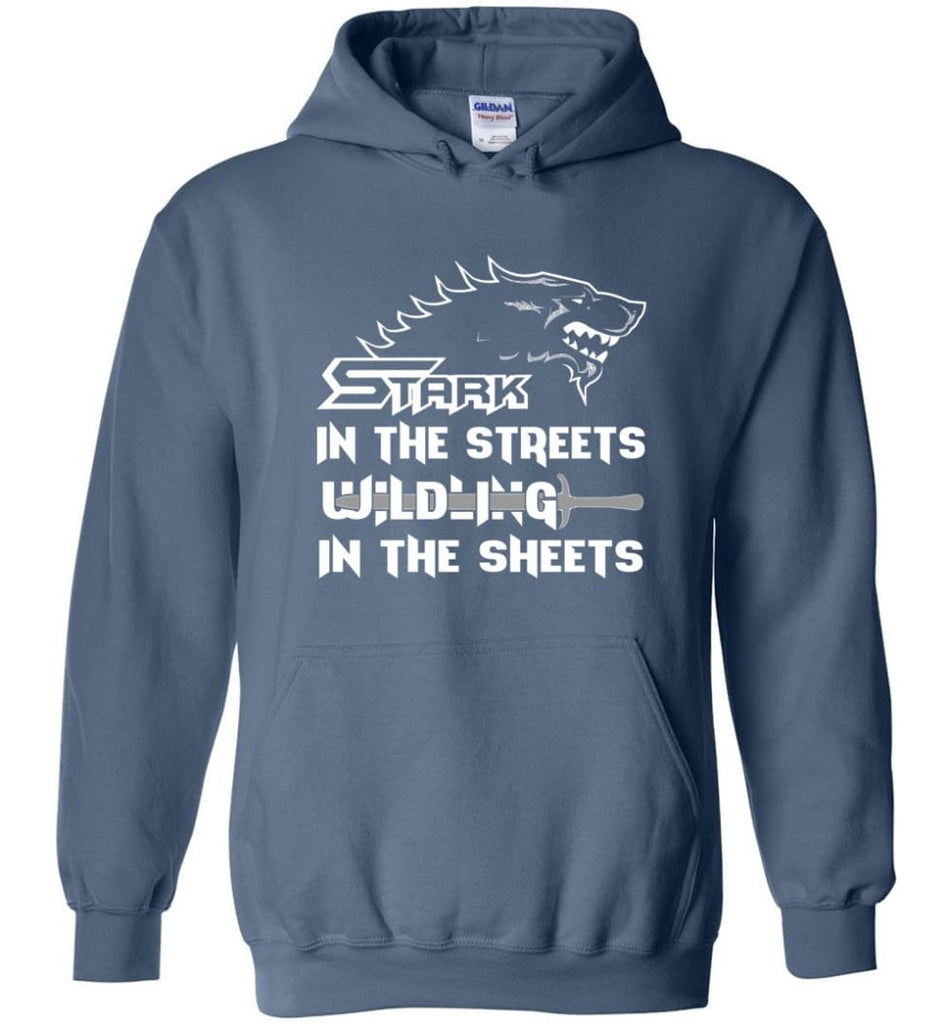 Stark In The Streets Wilding In The Sheets - Hoodie - Indigo Blue / M