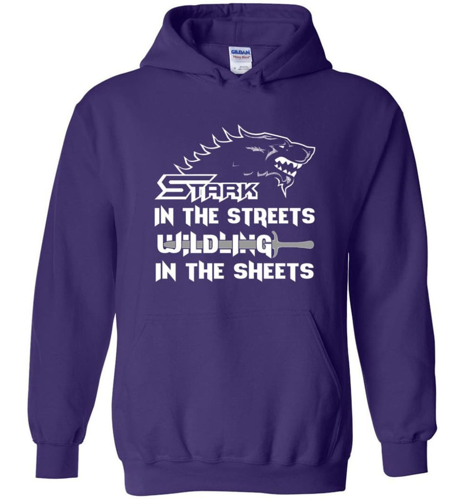 Stark In The Streets Wilding In The Sheets - Hoodie - Purple / M