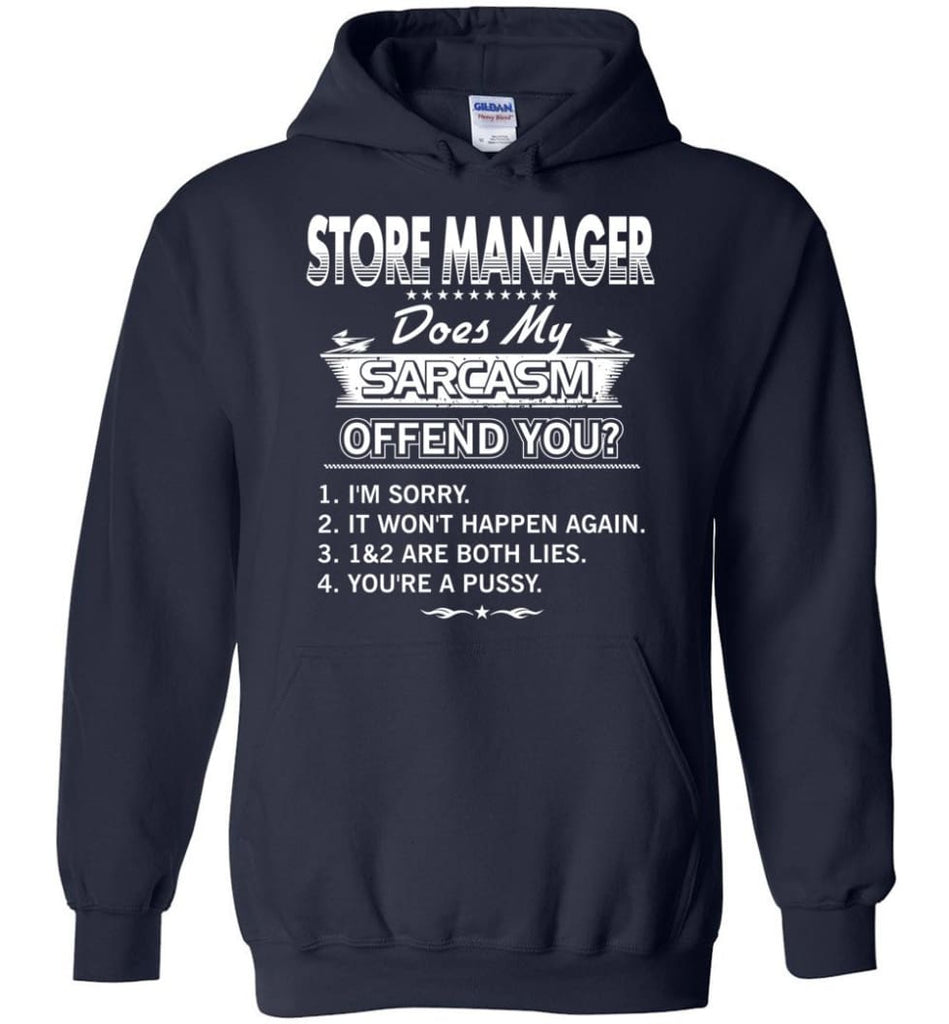 Store Manager Gift Funny Store Manager Hoodie - Navy / M