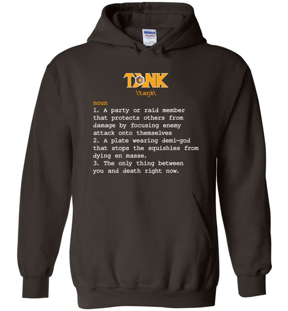 Tank Definition Tank Meaning Hoodie - Dark Chocolate / M