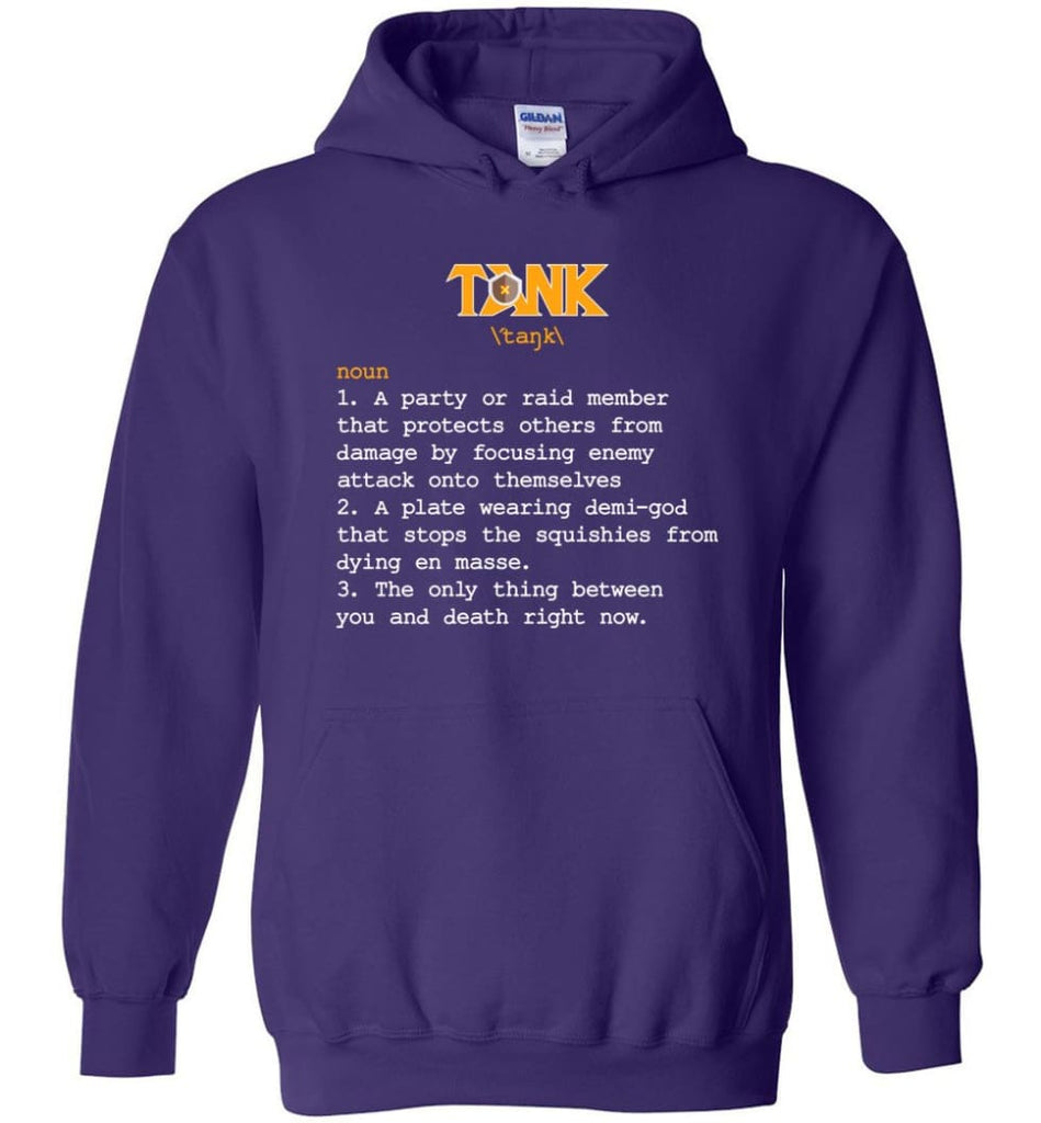 Tank Definition Tank Meaning Hoodie - Purple / M