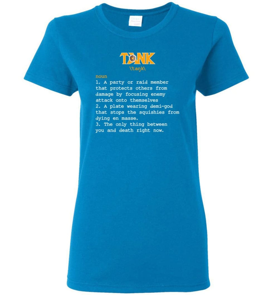 Tank Definition Tank Meaning Women Tee - Sapphire / M