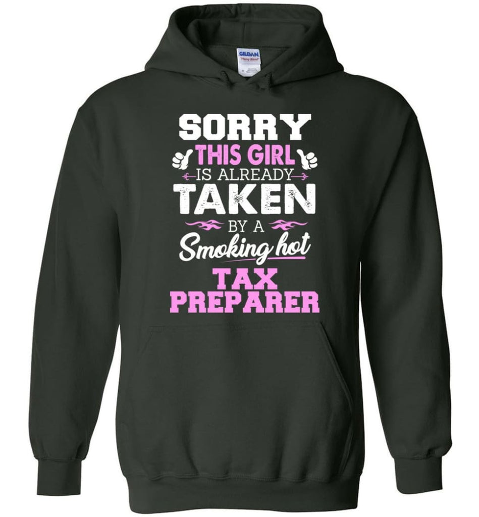 Tax Preparer Shirt Cool Gift for Girlfriend Wife or Lover - Hoodie - Forest Green / M
