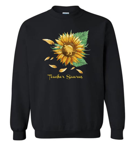 Teacher T Rex Teacher Dinosaur Saurus Teacher - Sweatshirt - Black / M - Sweatshirt