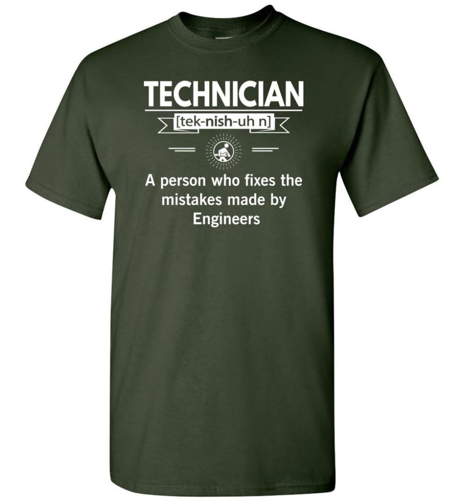 Technician Definition T-Shirt - Forest Green / S