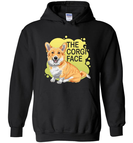 The Corgi Face T Shirt I Love Corgi Dog Shirt Corgi Dog Lover Gift - Hoodie - Black / M