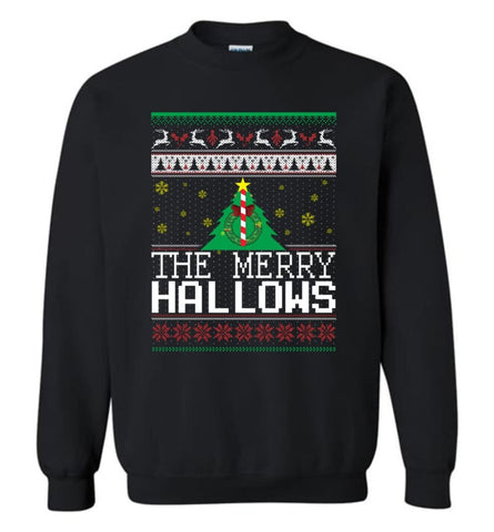 The Merry Hallows Cool Funny Best Christmas Gift for Harry Potter Fans Shirt Hoodie Sweatshirt - Black / M