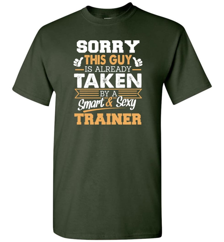 Trainer Shirt Cool Gift for Boyfriend Husband or Lover - Short Sleeve T-Shirt - Forest Green / S