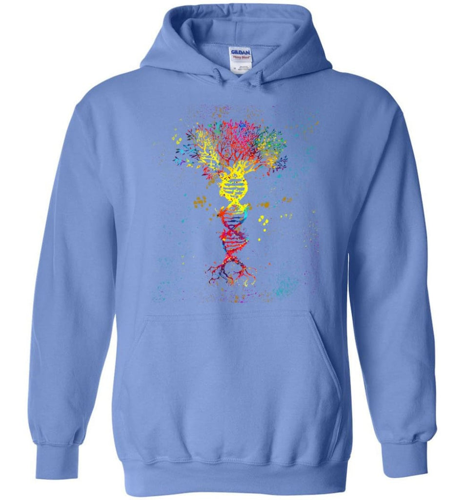 Tree Life Water Color Colorful DNA Tree - Hoodie - Carolina Blue / M - Hoodie