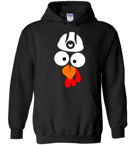 Turkey Face Coal Miners Thanksgiving Gifts Hoodie - Black / M