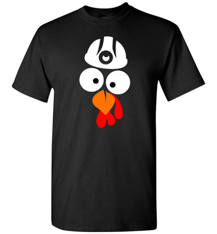 Turkey Face Coal Miners Thanksgiving Gifts T-Shirt - Black / S