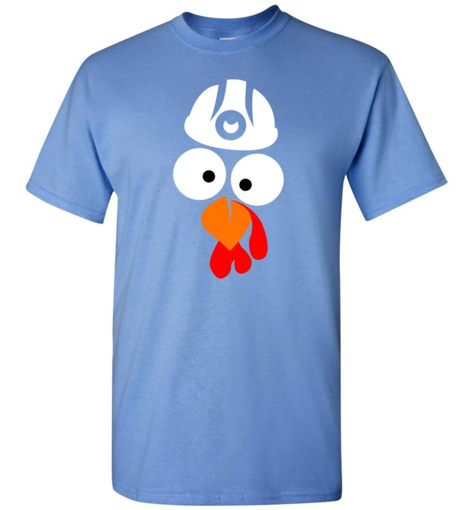 Turkey Face Coal Miners Thanksgiving Gifts T-Shirt - Carolina Blue / S