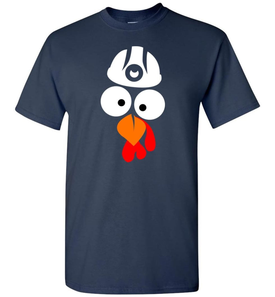 Turkey Face Coal Miners Thanksgiving Gifts T-Shirt - Navy / S