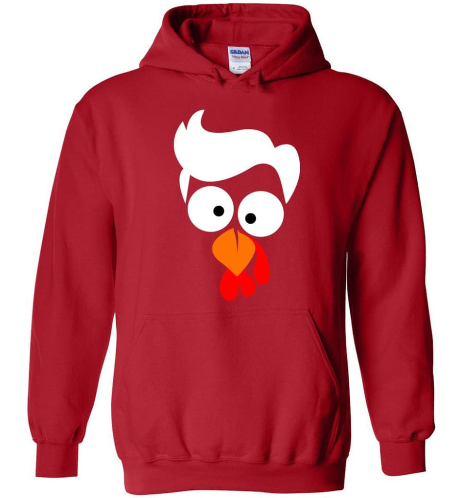 Turkey Face Lawyer Thanksgiving Gifts Hoodie - Red / M