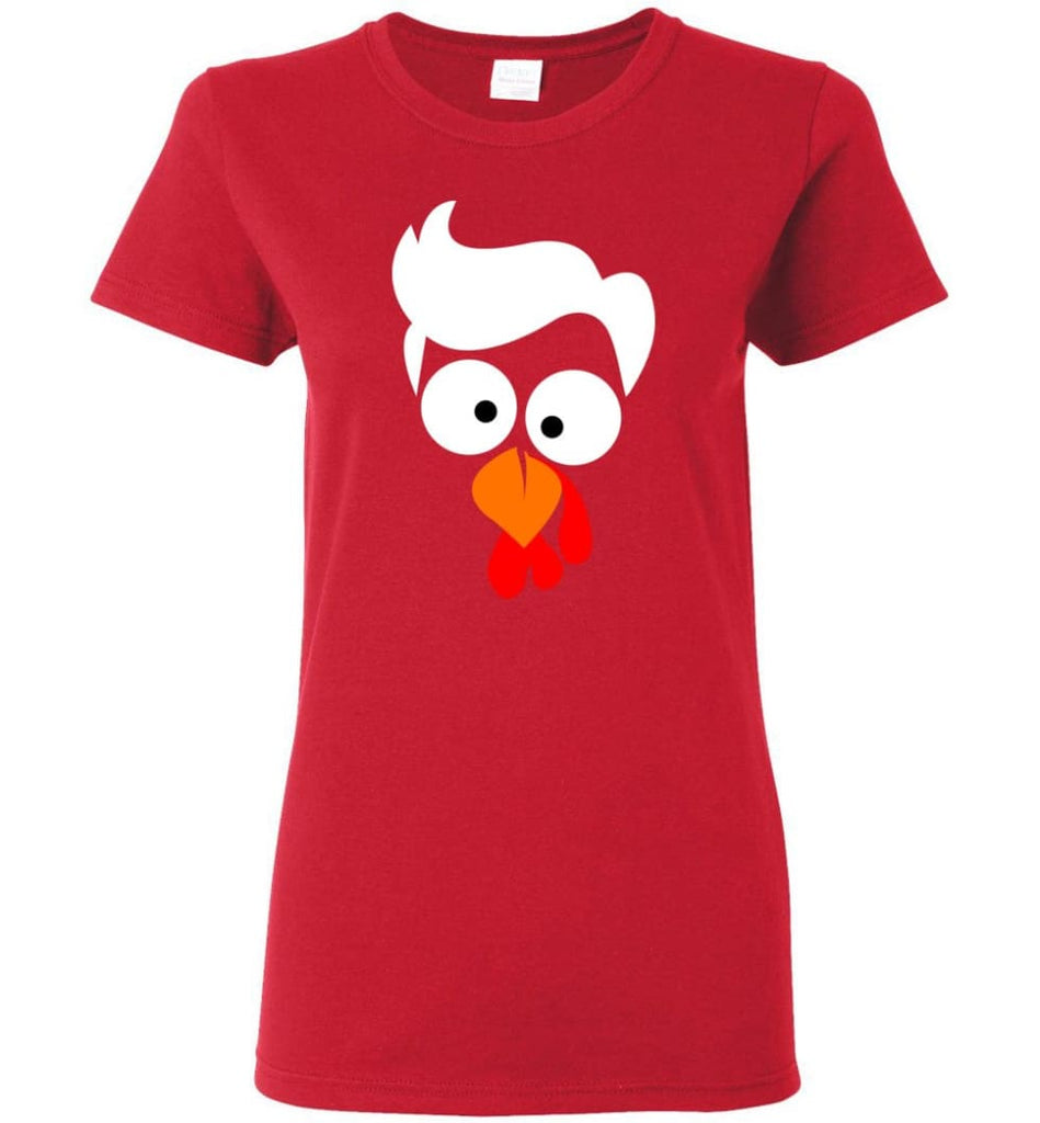 Turkey Face Lawyer Thanksgiving Gifts Women Tee - Red / M
