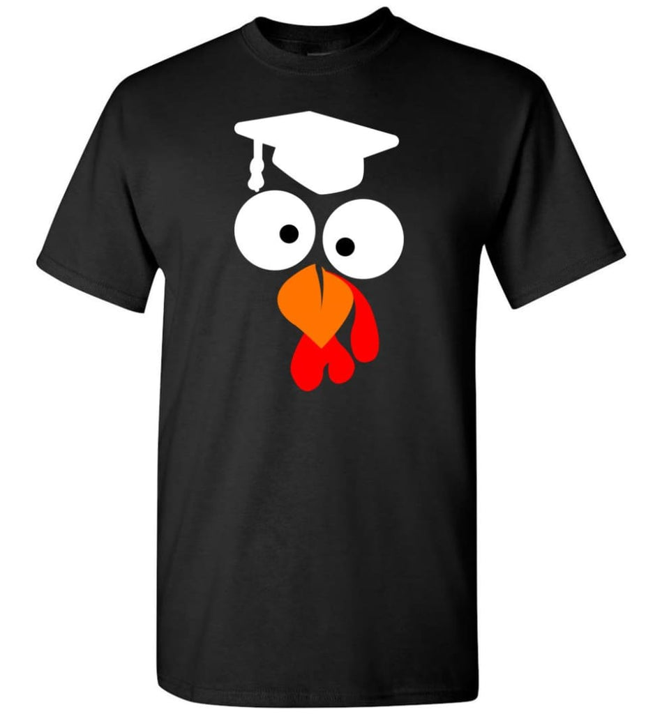 Turkey Face Teacher Thanksgiving Gifts T-Shirt - Black / S