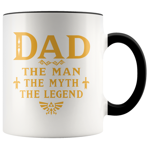 Dad The Man Myth The Legend Gaming Dad Best Gift For Gamers Premium Accent Mug