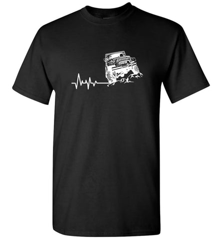 Unlimited Heartbeat Love Jeep Shirt Jeep Lover Driver Owner Addicted T-Shirt - Black / S
