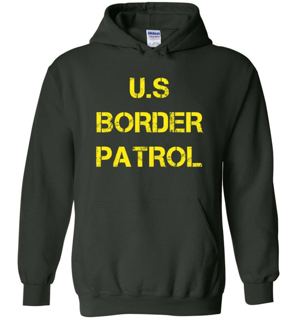 Us Border Patrol Hoodie - Forest Green / M