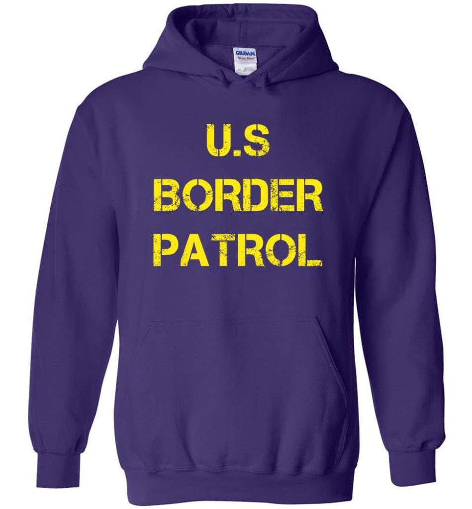 Us Border Patrol Hoodie - Purple / M