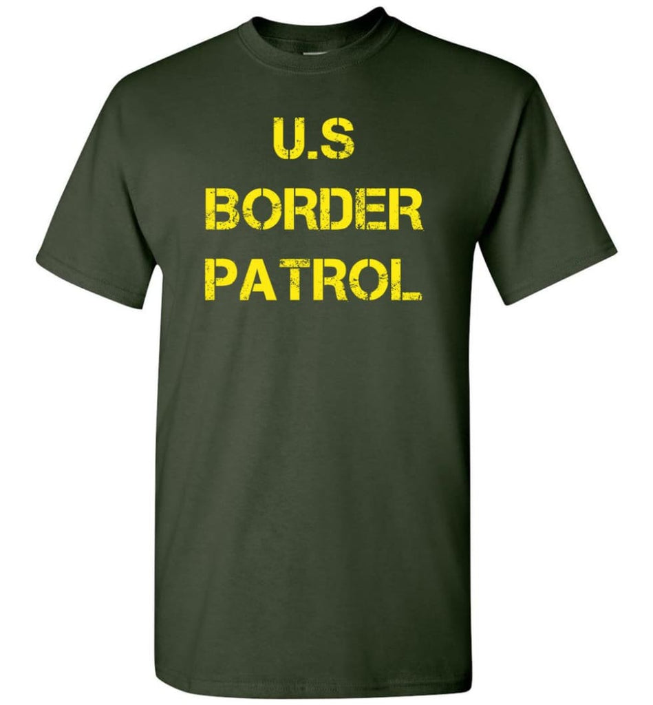 Us Border Patrol T-Shirt - Forest Green / S