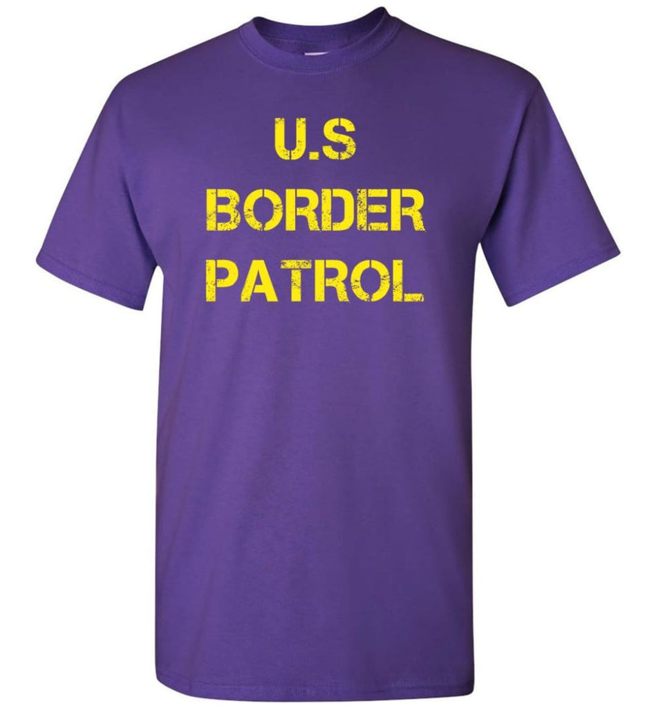 Us Border Patrol T-Shirt - Purple / S