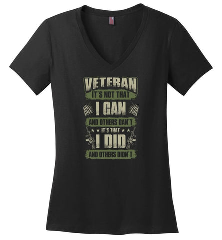US Veteran Affairs Shirt I Didnt’t Fight Ladies V-Neck - Black / M