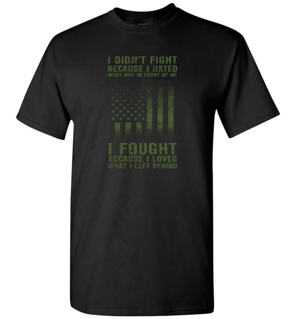 US Veteran Affairs Shirt I Didnt’t Fight - Short Sleeve T-Shirt - Black / S