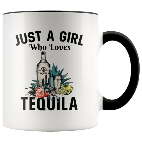 Just A Girl Who Loves Tequila Premium Accent Mug