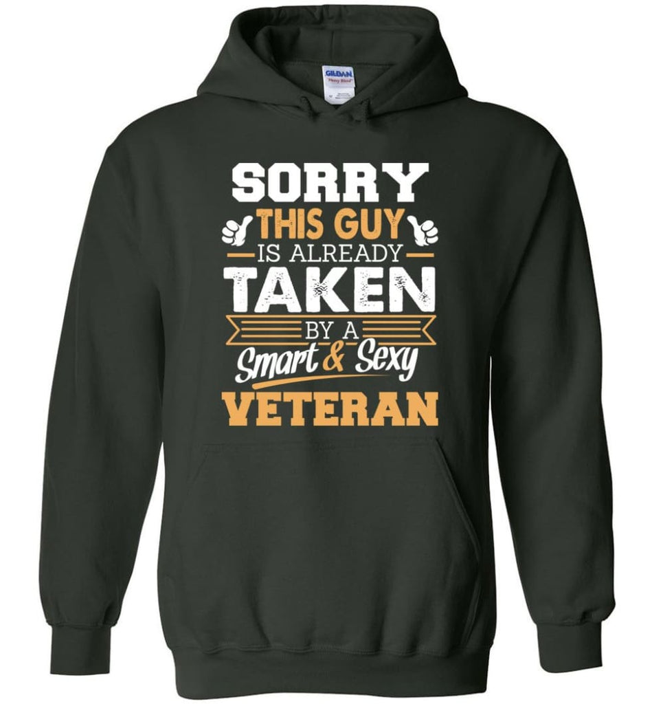 Veteran Shirt Cool Gift for Boyfriend Husband or Lover - Hoodie - Forest Green / M