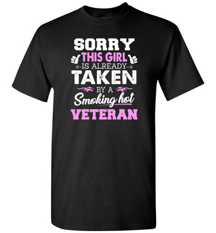 Veteran Shirt Cool Gift for Girlfriend Wife or Lover - Short Sleeve T-Shirt - Black / S