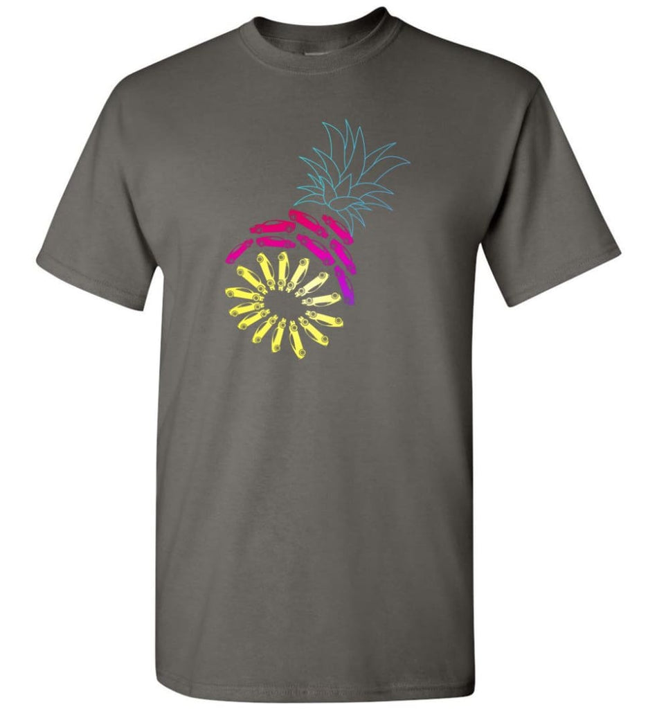 Vintage Car Pineapple Funny Graphic - T-Shirt - Charcoal / S - T-Shirt