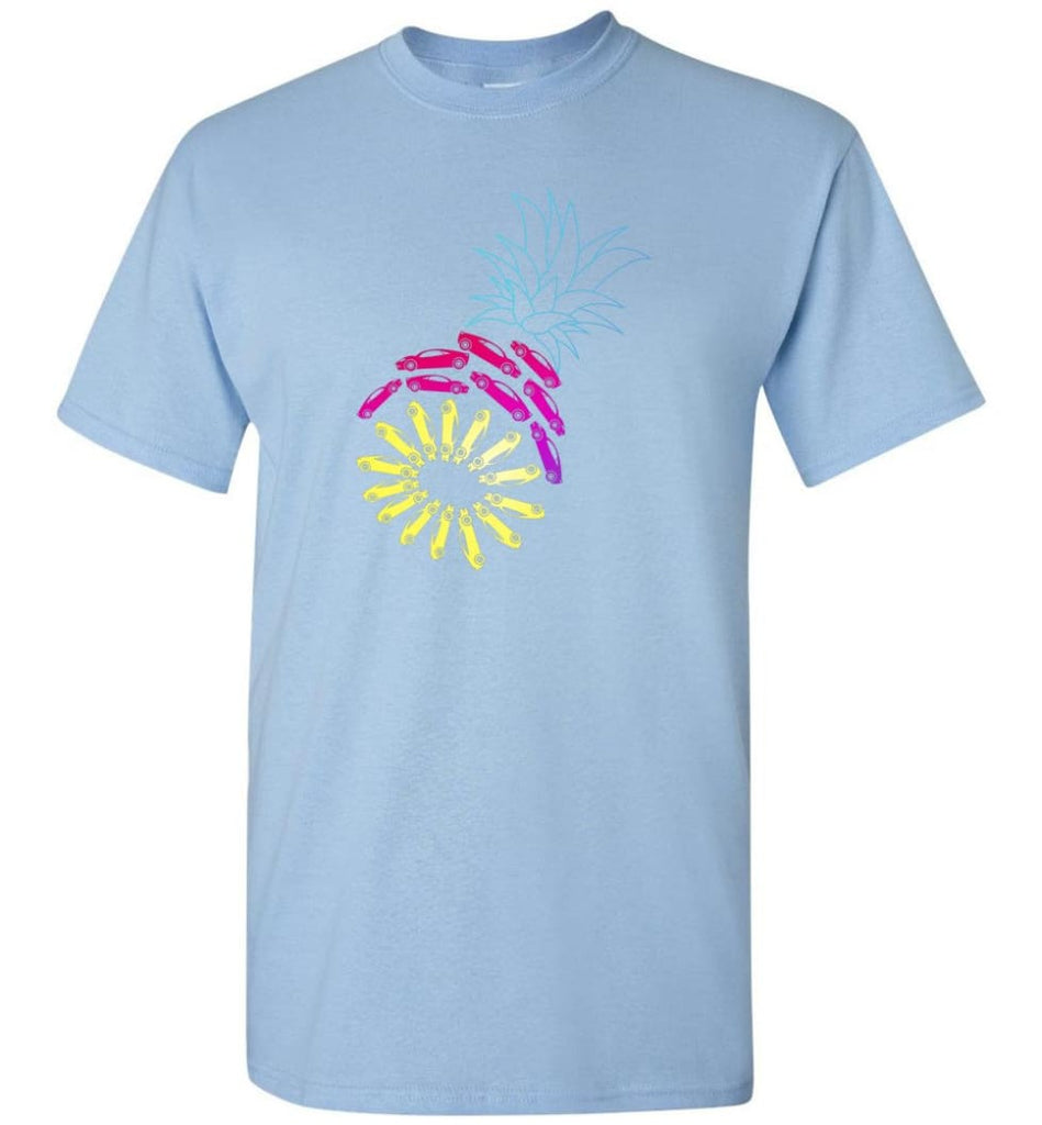 Vintage Car Pineapple Funny Graphic - T-Shirt - Light Blue / S - T-Shirt