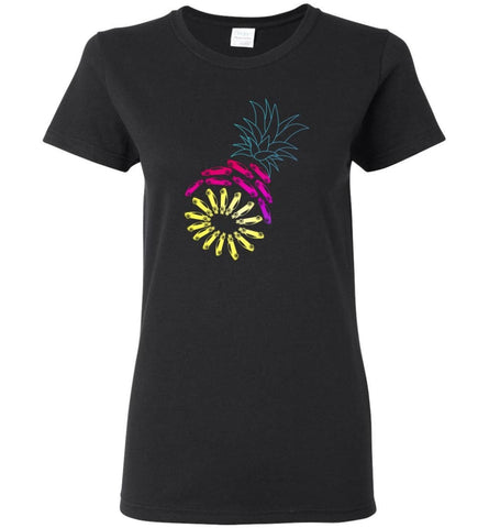 Vintage Car Pineapple Funny Graphic - Women Tee - Black / M - Women Tee