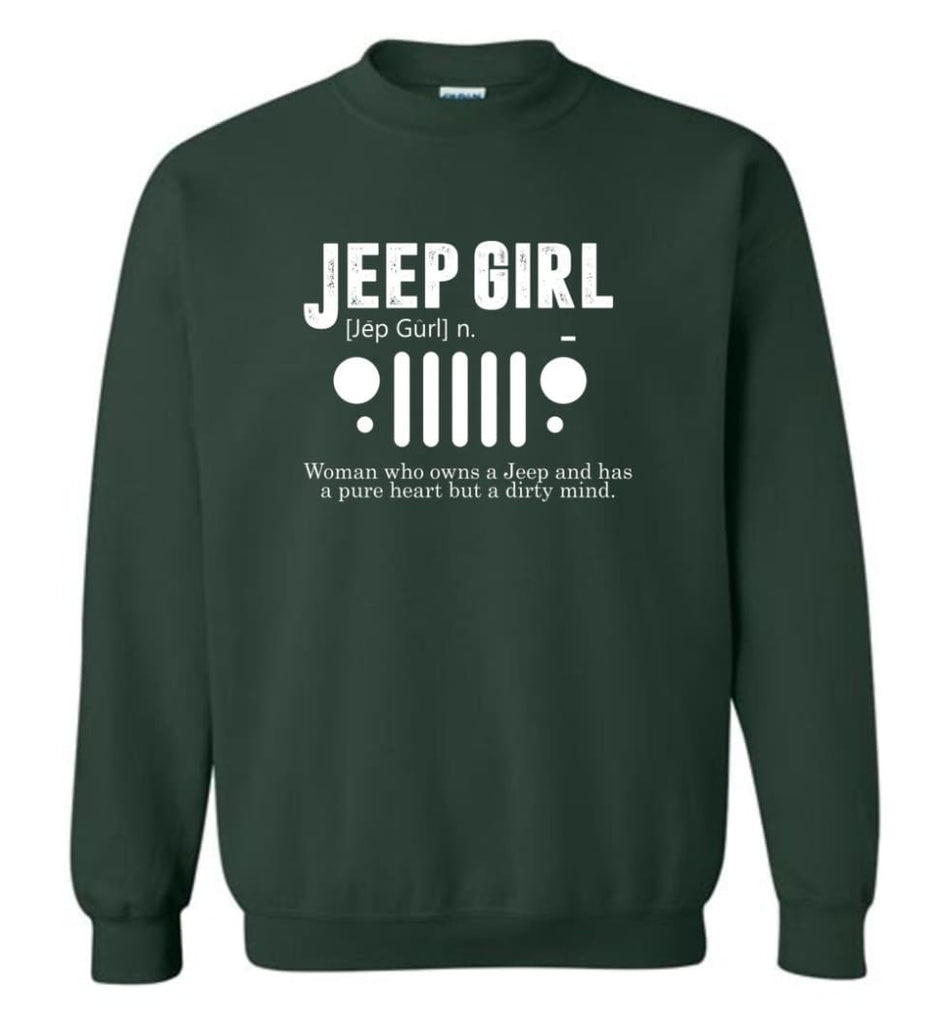 Vintage Jeep Shirt Pure Heart But Dirty Mind Hooded Sweatshirt Jeep Girl Jeep Wife Sweatshirt - Forest Green / M - 