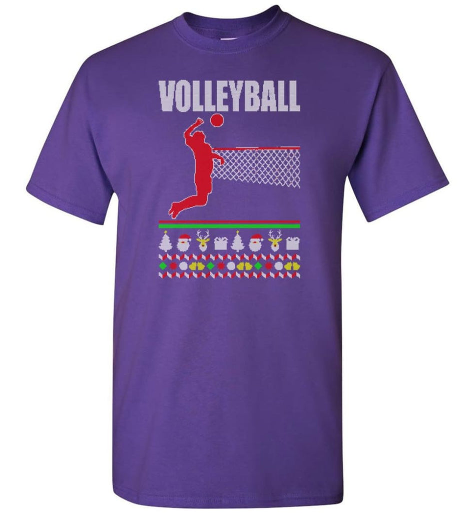 Volleyball Ugly T-Shirt - Purple / S