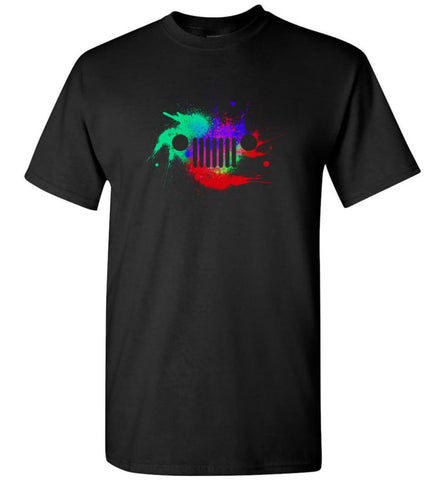 Watercolor Jeep Grill - T-Shirt - Black / S - T-Shirt