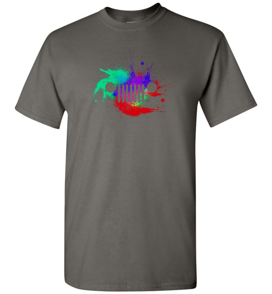 Watercolor Jeep Grill - T-Shirt - Charcoal / S - T-Shirt
